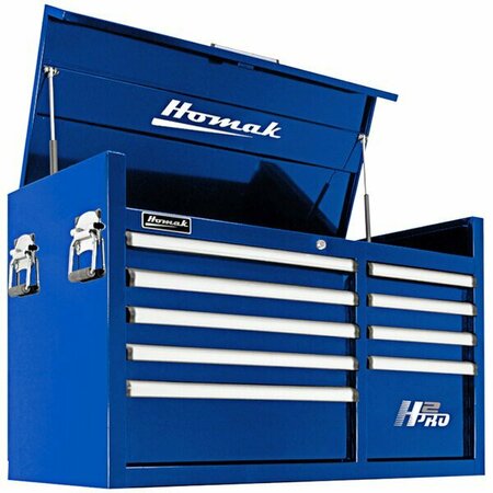 HOMAK H2Pro 41'' Blue 9-Drawer Top Chest BL02041091 571BL02041091